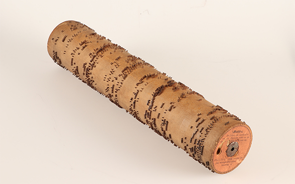Cylindre en bois avec picots